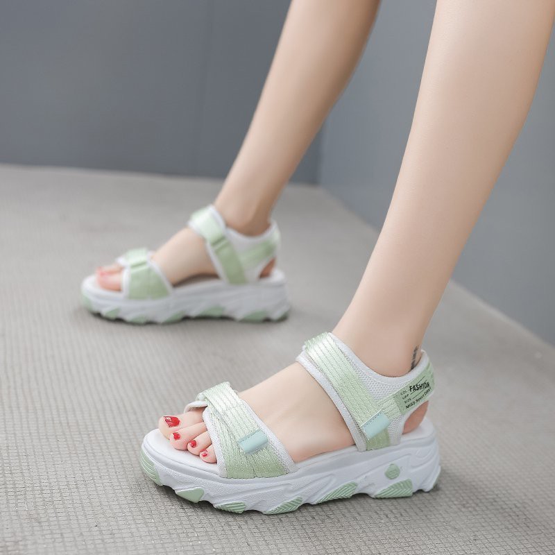 Giày Sandal Thể Thao Đế Dày Thời Trang Mùa Hè Châu Âu Cho Nữ