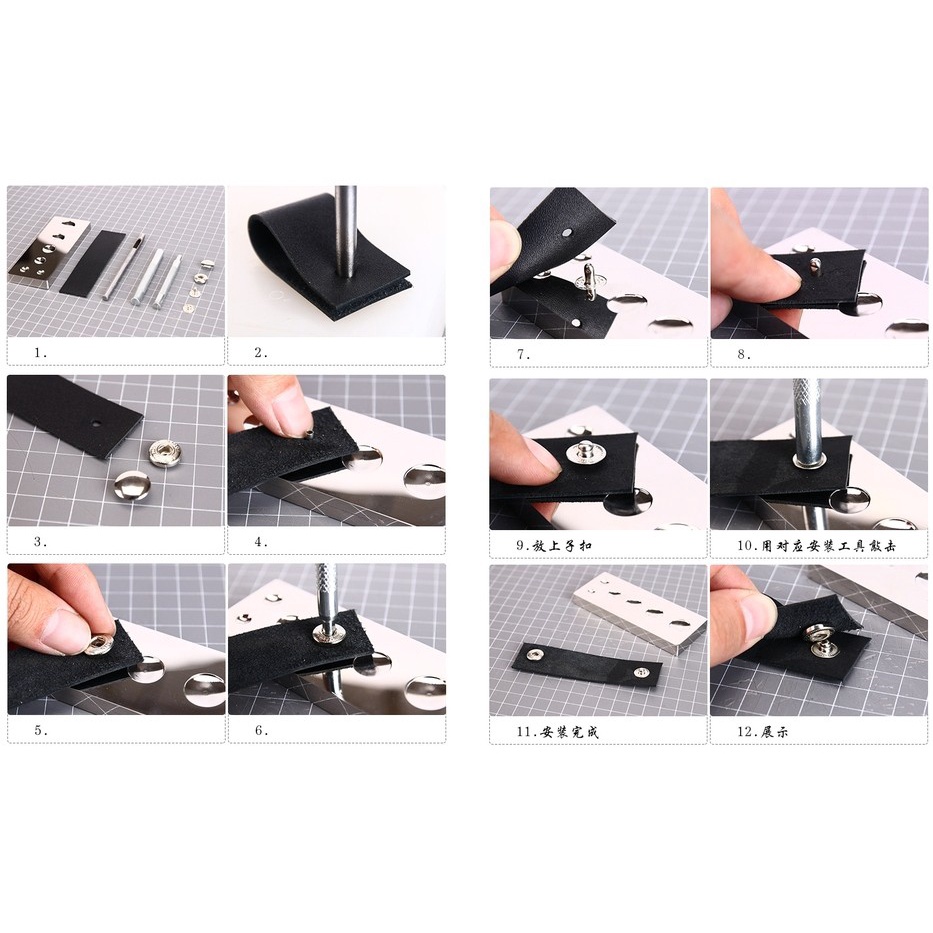 Đế tán cúc và đinh tán - dụng cụ làm đồ da handmade
