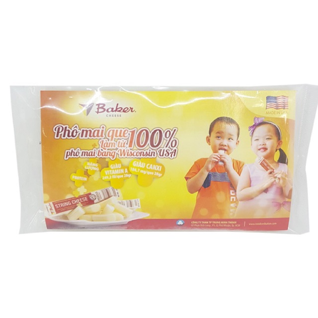 Phô mai que Baker gói 3 que/ 5 que x 28g