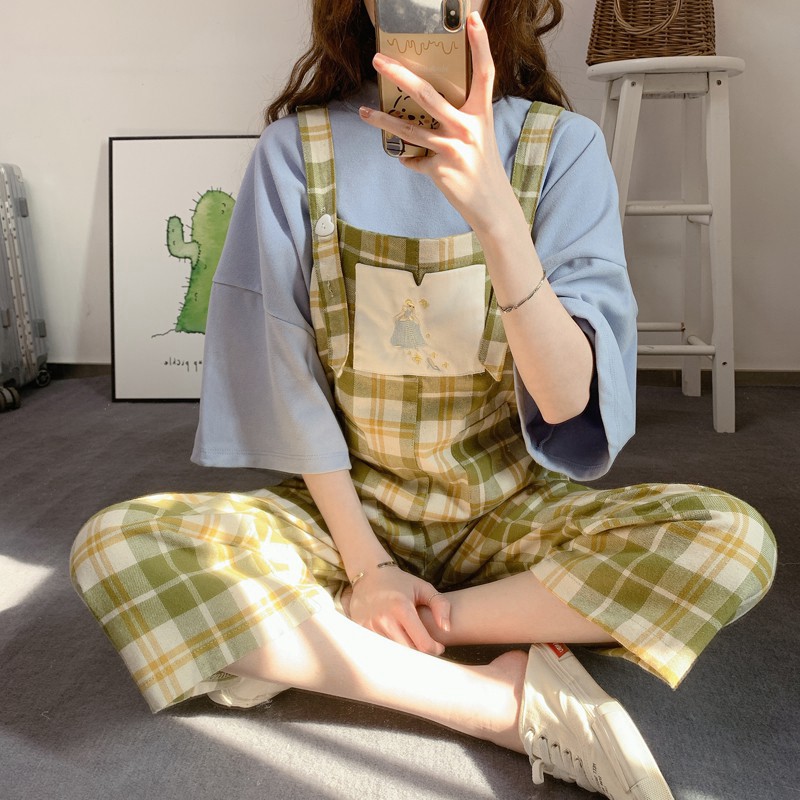 [ORDER TMALL 149 ] Yếm Caro Công Chúa Nhỏ Cute 2 Màu | BigBuy360 - bigbuy360.vn