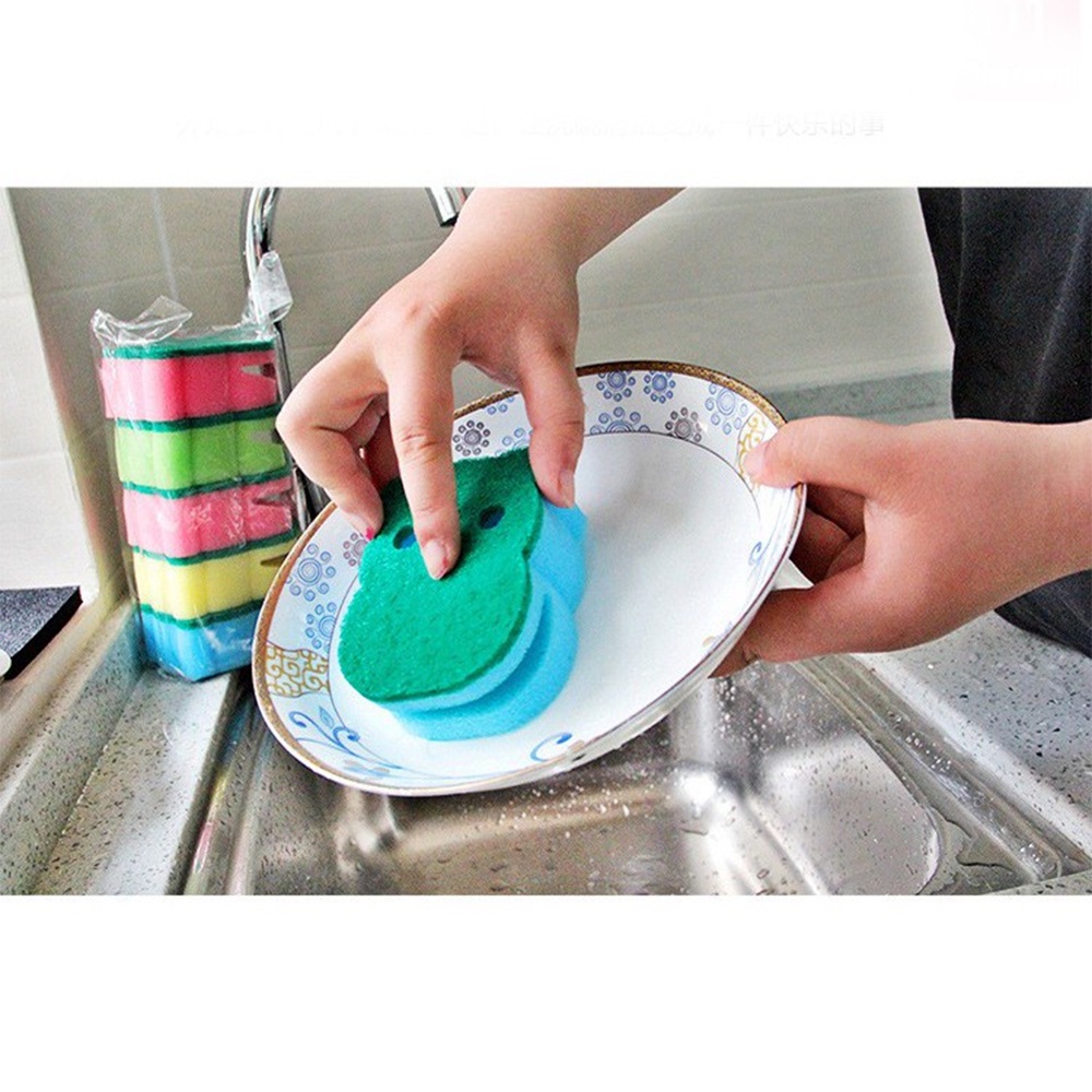 [Tổng Kho Sỉ] Cọ Xoong Mặt Cú NHIỀU MẦU Có 2 Lỗ Kiêm Rửa Cốc, Cạnh Bát CDS1041