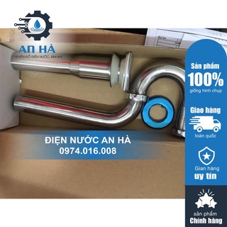 Bộ xả Lavabo Inox nút nhấn xi phông chậu rửa mặt