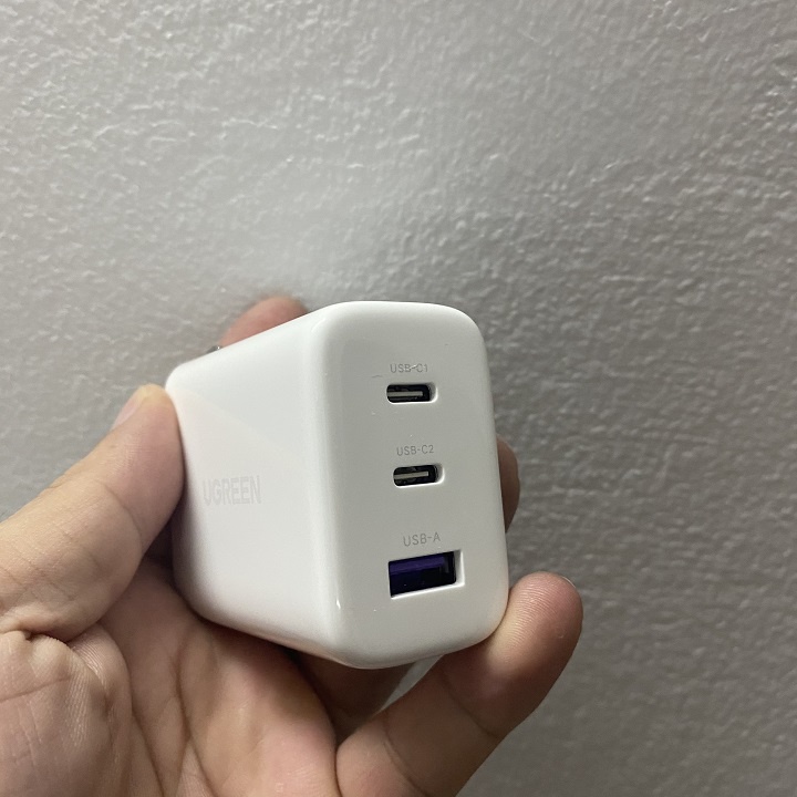 Sạc Nhanh 3 Cổng UGREEN Smart Charger 65W -CD275 ( 2 type-C + 1 USB-A )