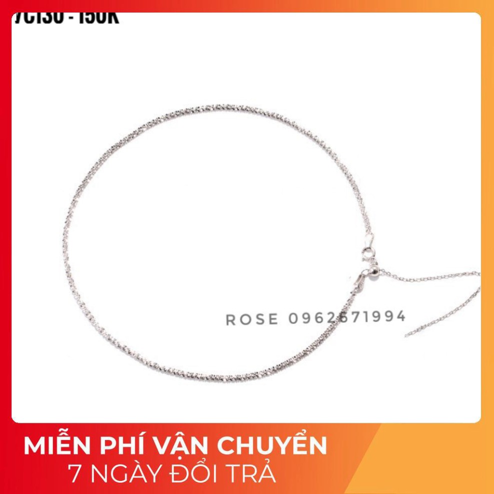 [ HOT Nhất HÈ năm nay ] Vòng Cổ, Choker Đính Đá Bạc 925 Phong Cách Hàn Quóc ROSE VC130