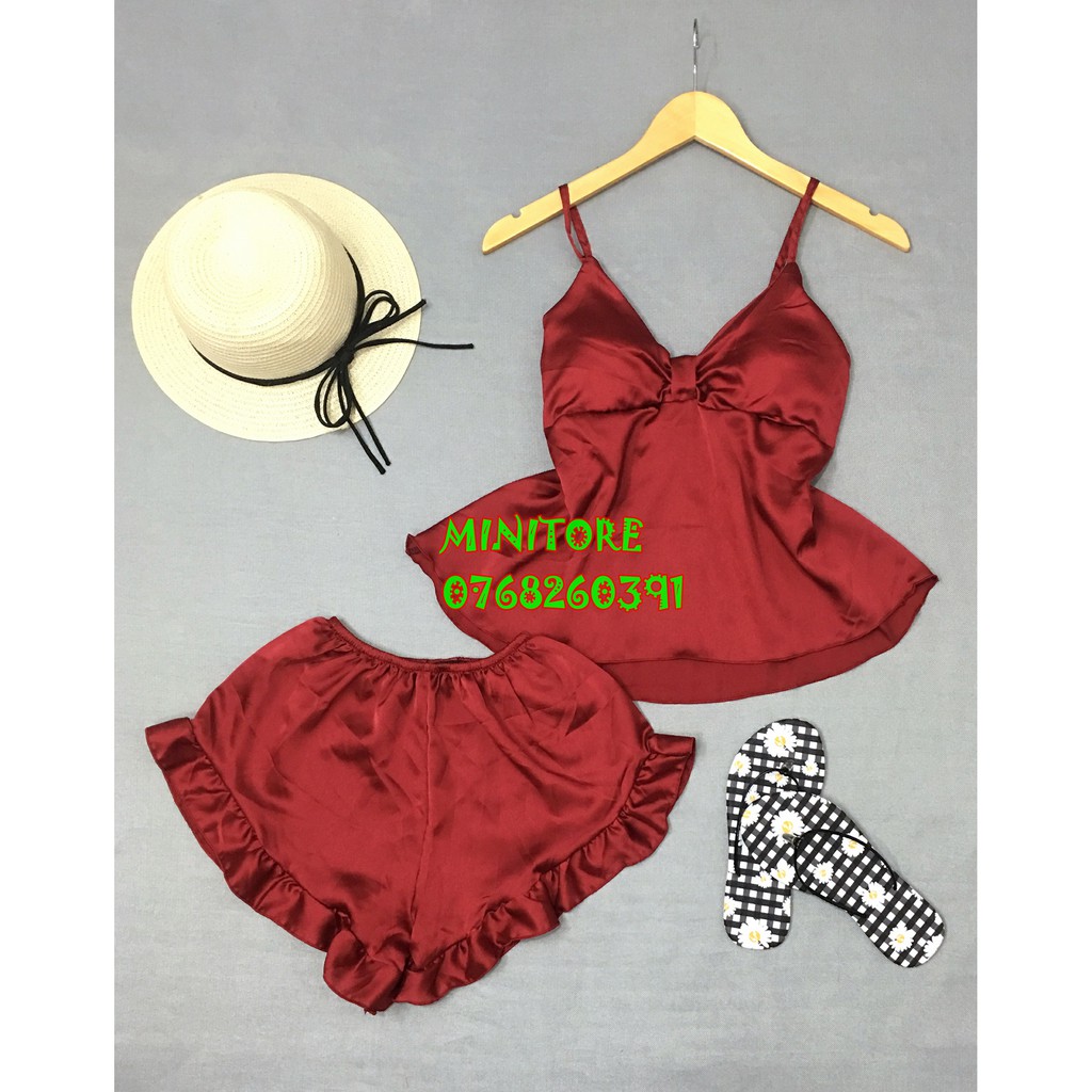 [DƯỚI 60KG] BỘ SATIN DỄ THƯƠNG CÓ MÚT, VẢI MỀM MỊN MÁT MẶC NHÀ MẶC NGỦ BAO ĐẸP - HÀNG XƯỞNG NHÀ MAY ĐƯỜNG MAY KỸ