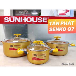 BỘ 3 NỒI ANOD SUNHOUSE SH7734M