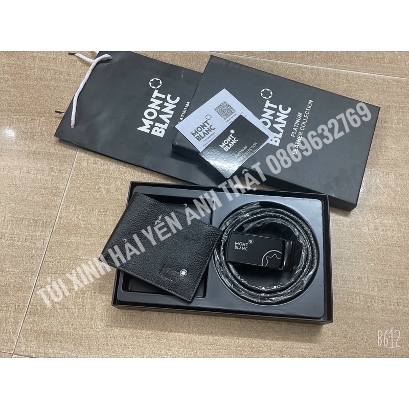 sét ví và thắt lưng hàng cao cấp  full hộp thẻ túi giấy như hình( ảnh Thật )