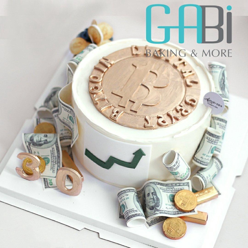 Mô hình tiền đôla trang trí bánh (10 tờ)