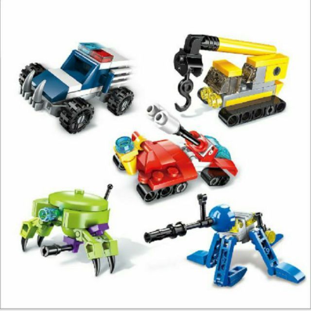 Bộ lắp ráp lego Enlighten mô hình các loại xe mini