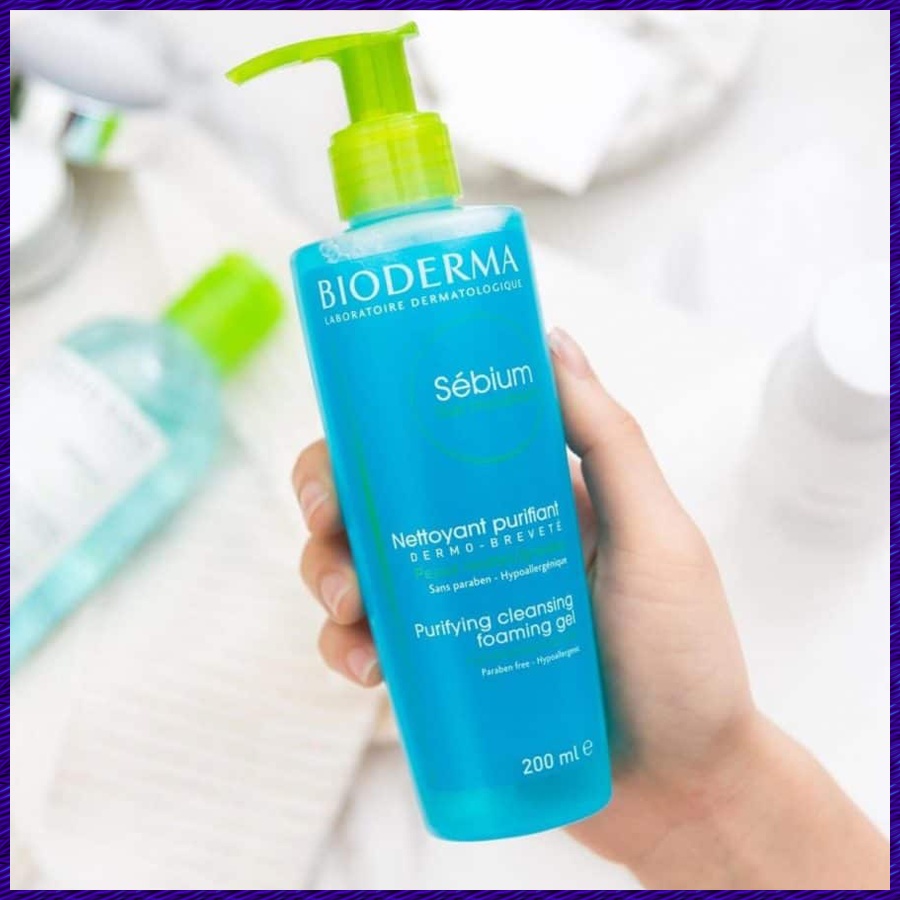 Gel Rửa Mặt Bioderma Sebium Moussant Làm Sạch Sâu, Ngăn Ngừa Mụn Không Làm Khô Da, Giữ Ẩm Cho Da