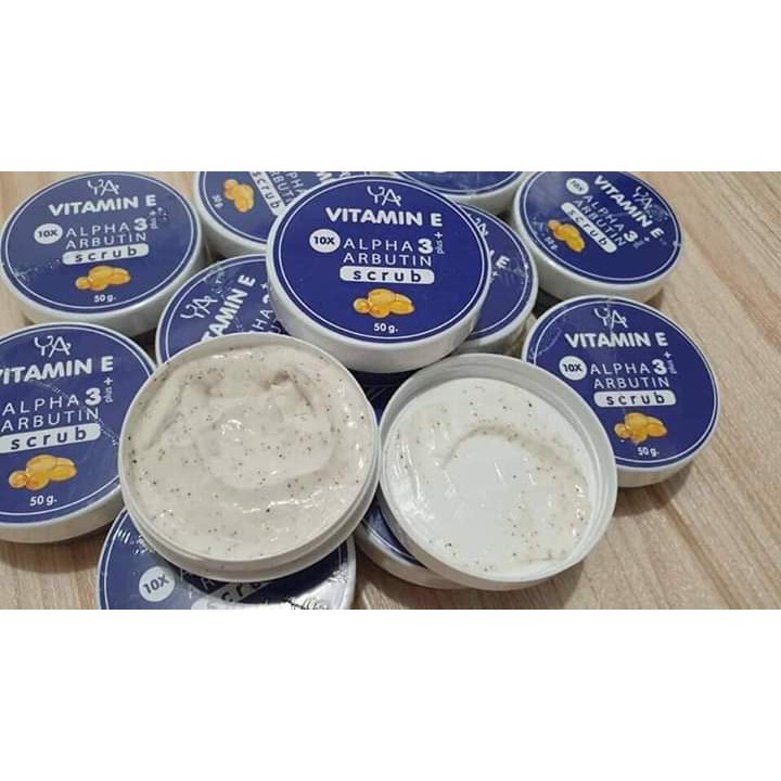 Tẩy tế bào Vitamin E ALPHA ARBUTIN 3+Plus Collagen Scrub 50gr