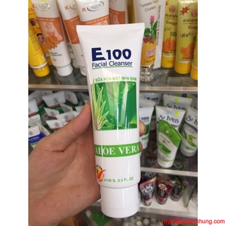Sữa rửa mặt E100 nha đam 100g