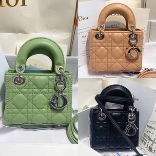 Túi xách dior lady mini kèm quai đeo chéo fullbox
