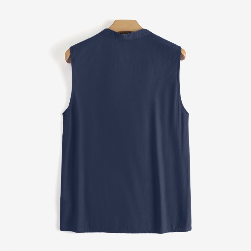 Áo kiểu Zanzea không tay cổ chữ V phong cách thời trang Hàn Quốc cho nữ