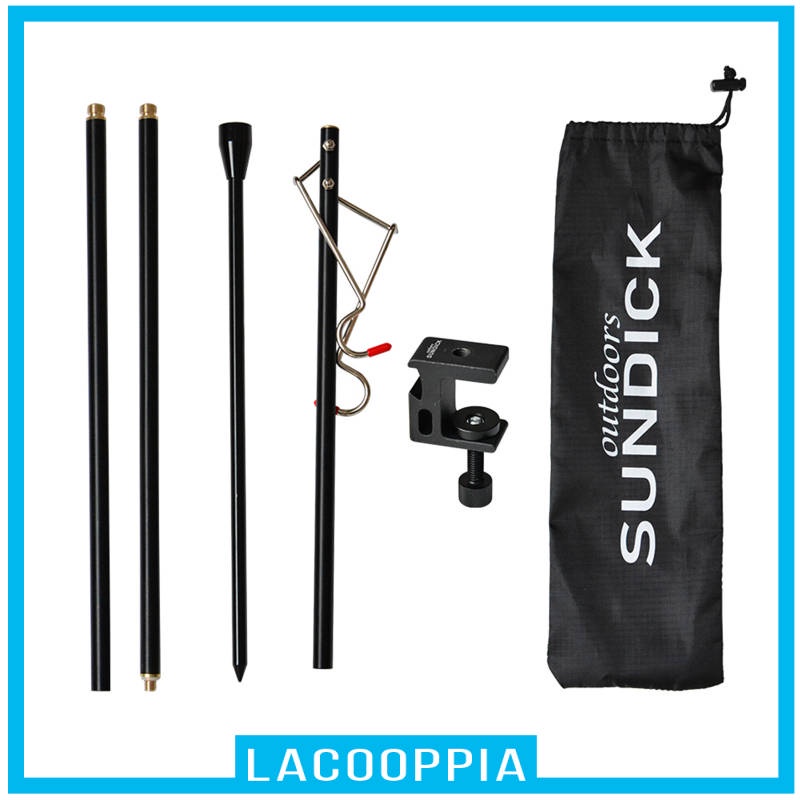 Camping Table Lamp Pole, Portable & Lightweight Lantern Light Stand for Picnic, Hiking, Fishing, Backpacking, Traveling, BBQ
