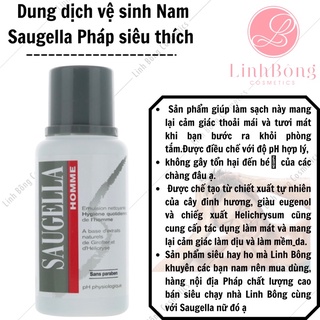 DUNG DỊCH VỆ SINH NAM SIÊU THÍCH SAUGELLA HOMME PHÁP 200ML