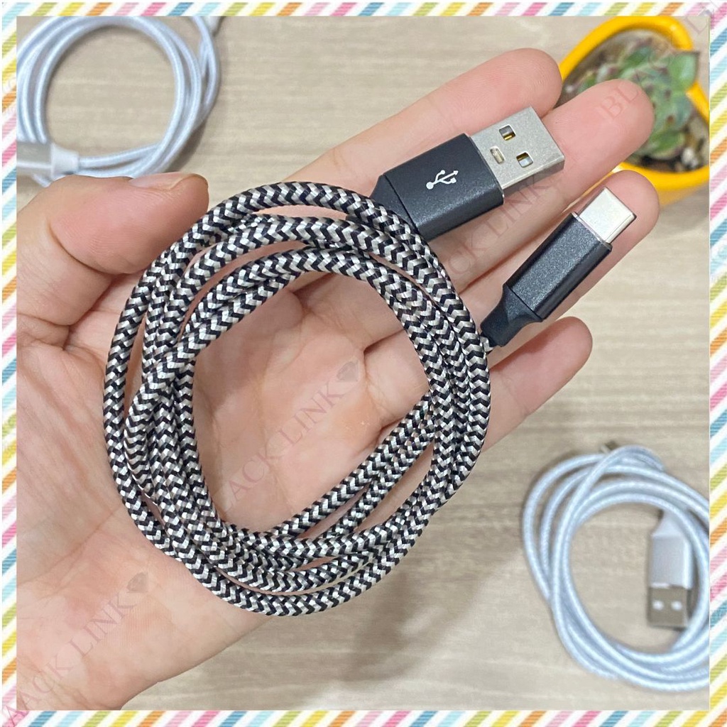 Dây Cáp Sạc Dù Cổng Type C - Micro USB - Dây Cáp Sạc Nhanh Pin Dự Phòng Tai Nghe Bluetooth Không Dây I12 Điện Thoại