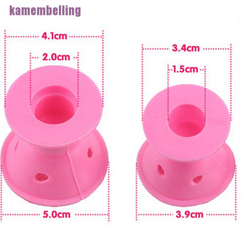 Set 10 Lô Cuốn Tóc Bằng Silicon Mềm DIY Dành Cho Nữ