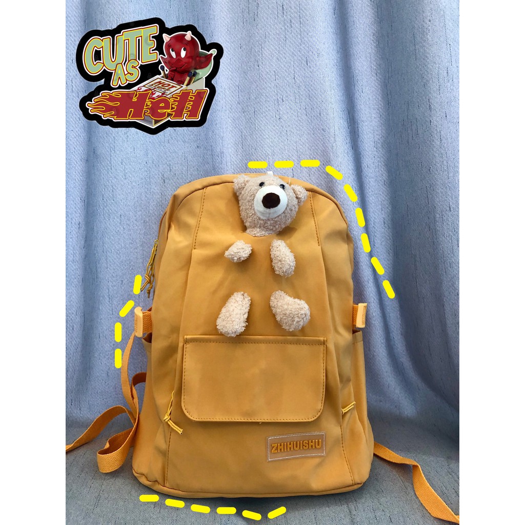 Cặp Học Sinh🎒 Balo Nữ 🎒 FREE SHIP🎒 Balo Học Sinh Gấu Siêu Đáng Yêu, Vải Chống Thấm (ẢNH+VID THẬT)