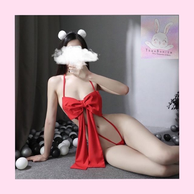 Bộ cosplay món quà TẾT/NOEL nơ đỏ đen cực SEXY 🚀GIAO HOẢ TỐC HCM🚀 | BigBuy360 - bigbuy360.vn