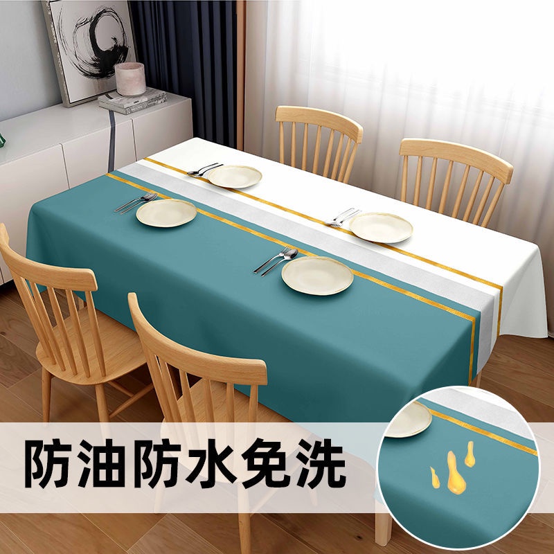 Khăn Trải Bàn Hình Chữ Nhật Bằng PVC Chống Thấm Nước/Dầu/Bỏng Dùng Một Lần Tiện Dụng