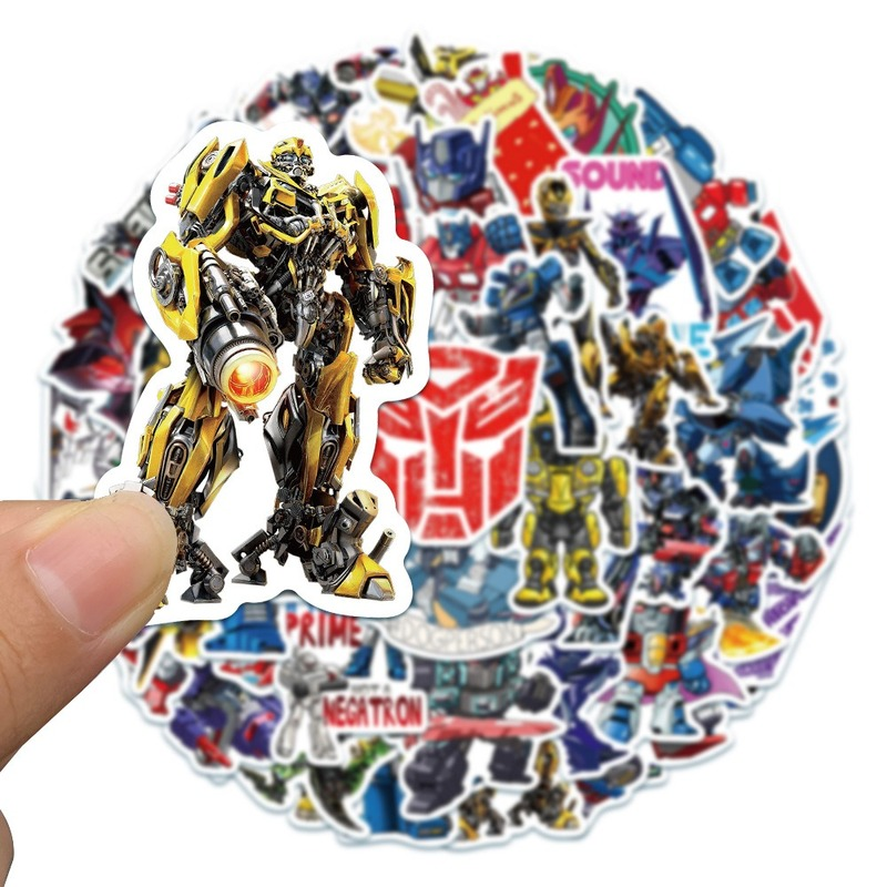 50 Sticker hình Robot Optimus Prime-Series chống thấm nước dán trang trí đa năng