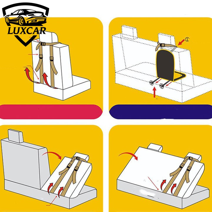 Đai ghế ngồi cho bé, trẻ em trên xe hơi ô tô loại cao cấp LUXCAR