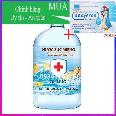 Combo Chim cánh cụt Nga+ ✅ Nước Súc Miệng Dr. Muối Hương Gừng