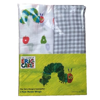 Khăn quấn bé, khăn tắm Eric Carle 100% cotton tự nhiên