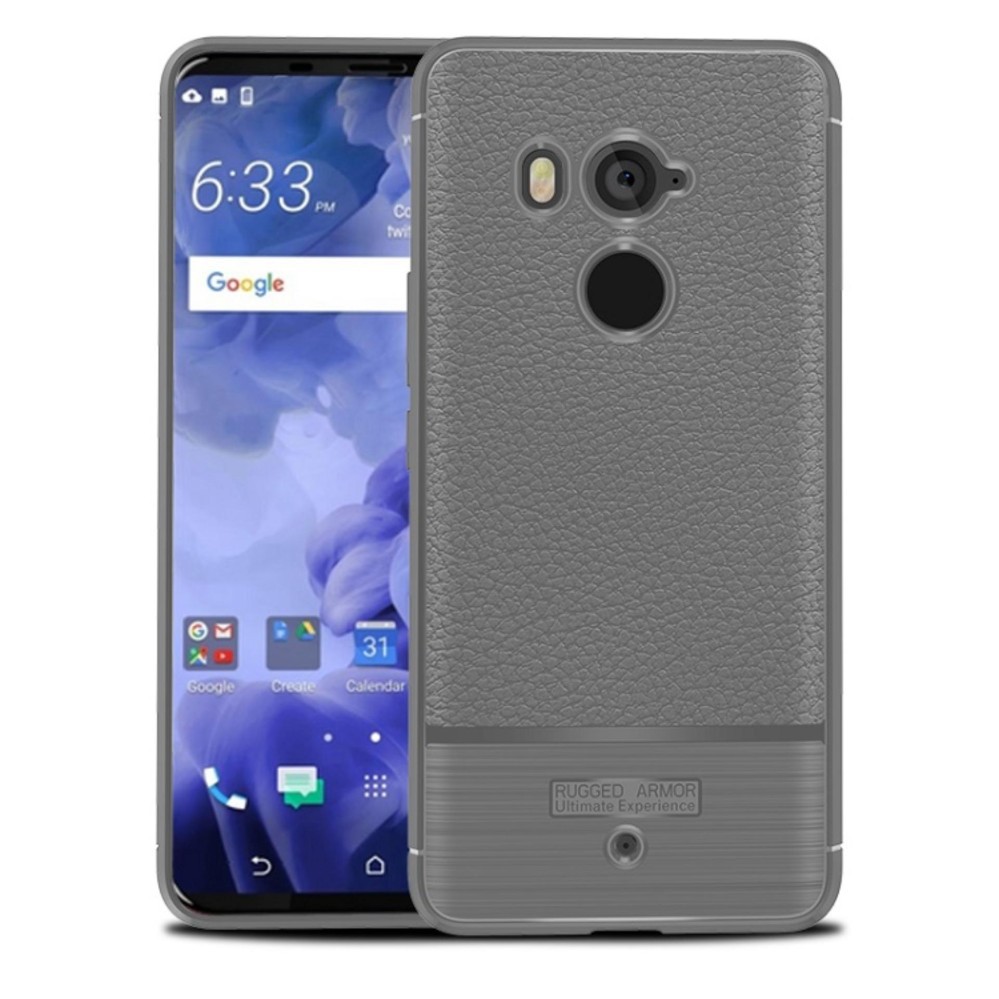 Ốp Lưng Armor Htc U11 Plus Chống Sốc Dẻo Màu Xám