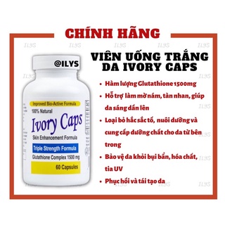 [Date2026]viên uống trắng da, ngừa nám ivory caps Glutathione complex 1500mg