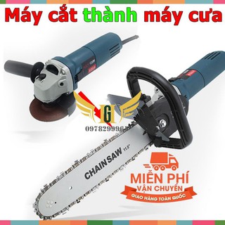 Lưỡi cưa xích gắn máy mài - bộ lưỡi cưa chuyển máy mài thành máy cưa gỗ
