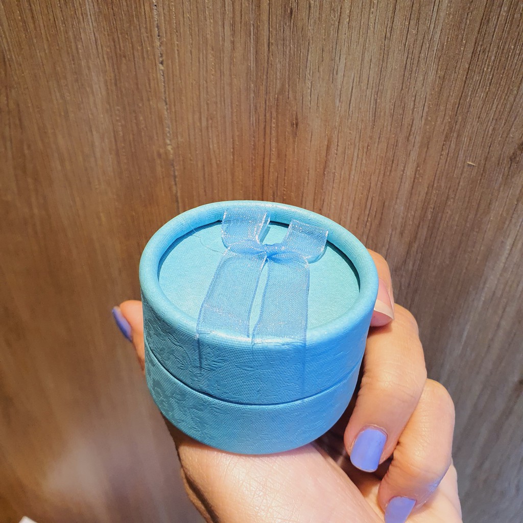 Hộp đựng nhẫn bông tai tròn nhiều màu xinh xắn sang trọng (lốc 12 hộp)