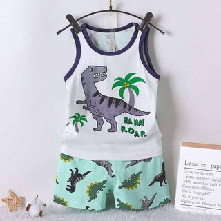 Bộ đồ ba lỗ cho bé trai mẫu cá mập