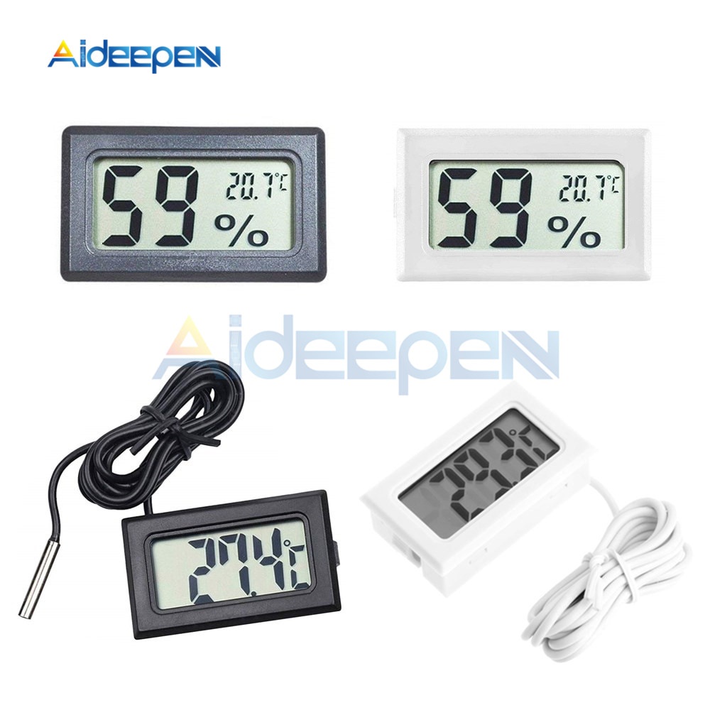 Đồng hồ đo nhiệt độ và độ ẩm từ 50-110 độ có màn hình LCD kỹ thuật số mini chuyên dụng