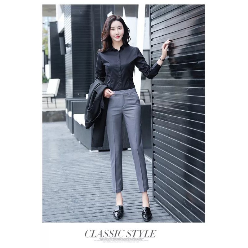 Quần âu nữ công sở trung niên thiết kế chất vải 2 biên dày cao cấp hàng vnxk đẹp kiểu Quần tây học sinh dáng hàn quốc | BigBuy360 - bigbuy360.vn