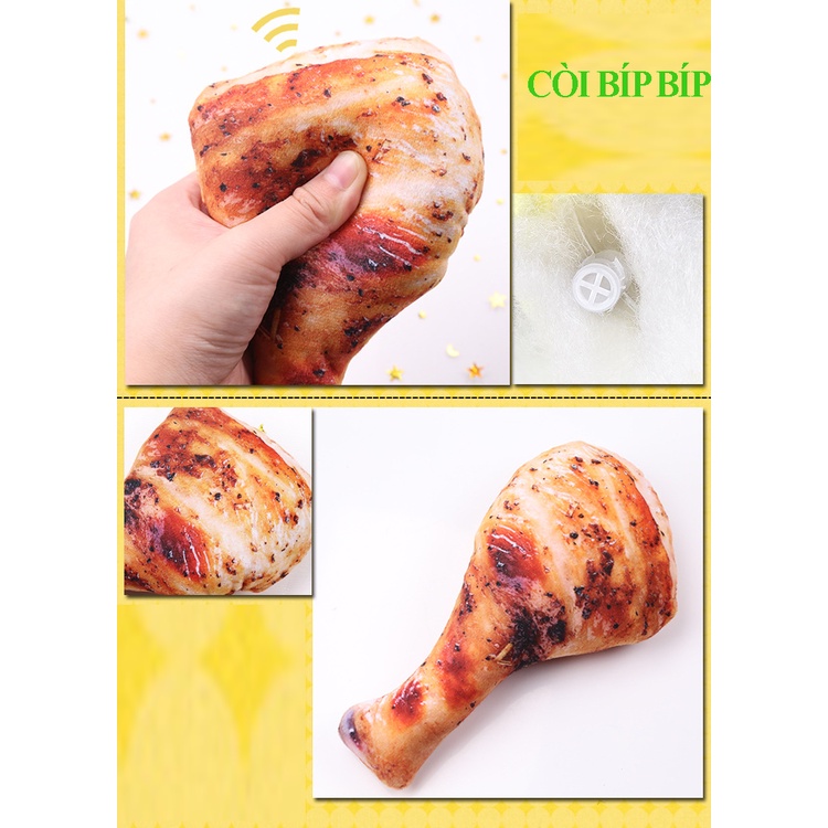 Đồ chơi cho mèo con giá rẻ nhồi bông cho cún cưng phát âm thanh vui tai CANDYPETS