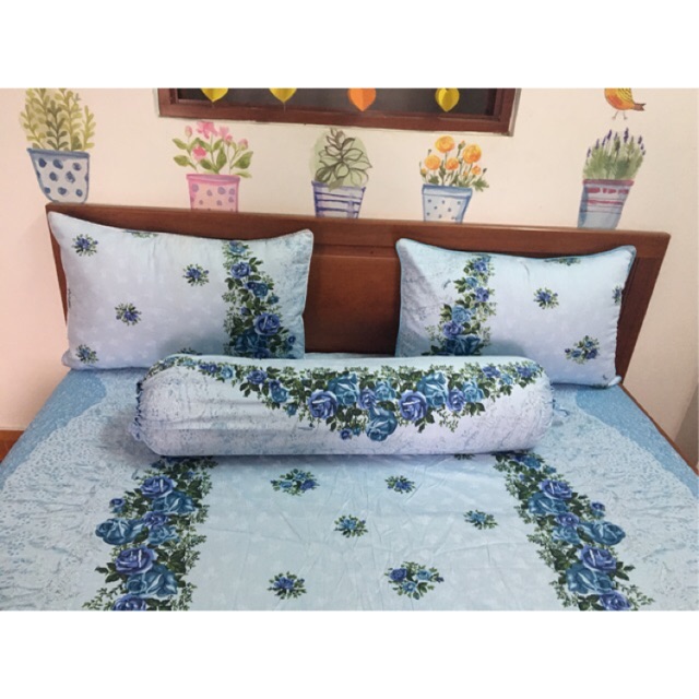 Drap gối Thắng Lợi hoa dây xanh siêu xinh