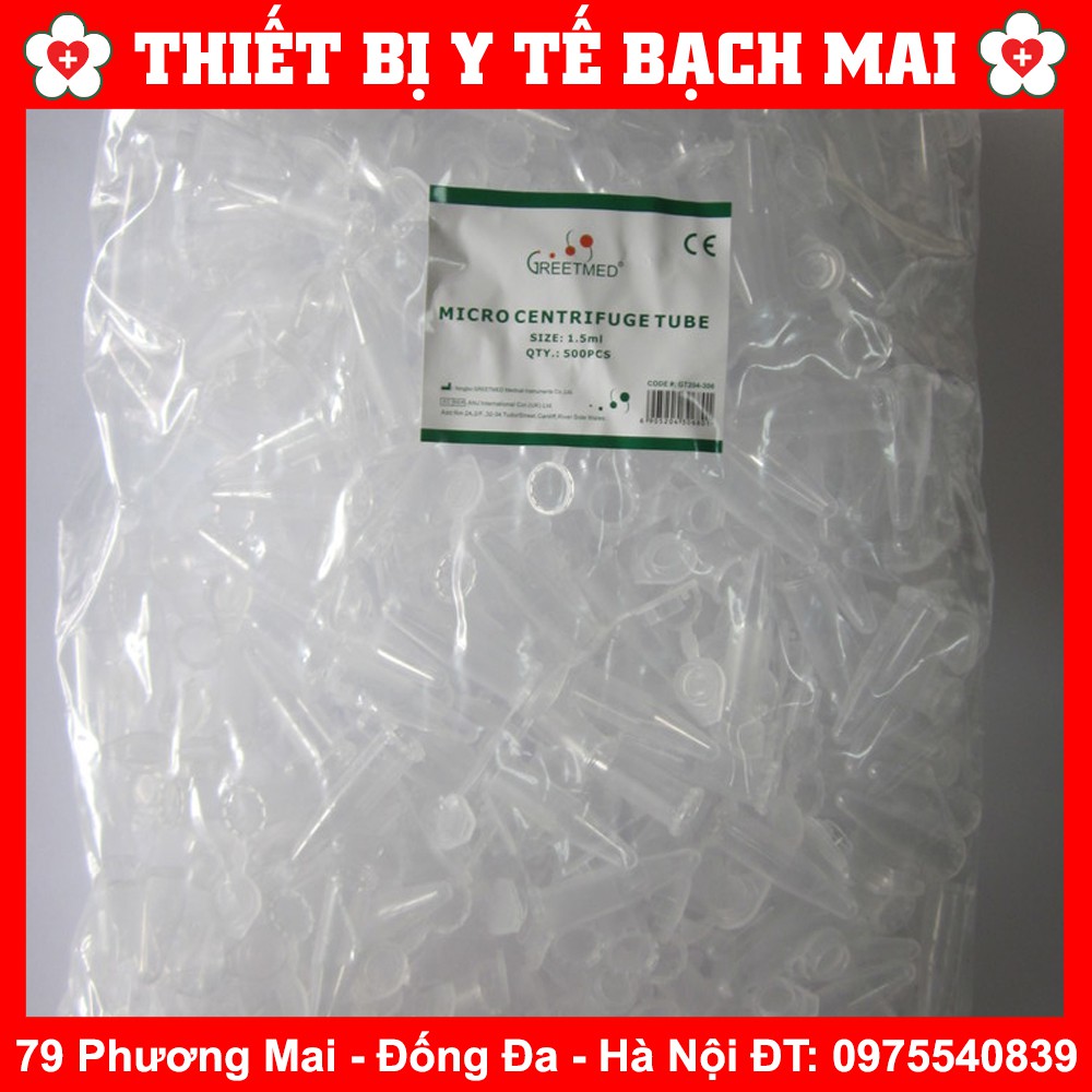 Ống Lưu Mẫu Huyết Thanh Nắp Bật 1,5ml - Bịch 500 Ống