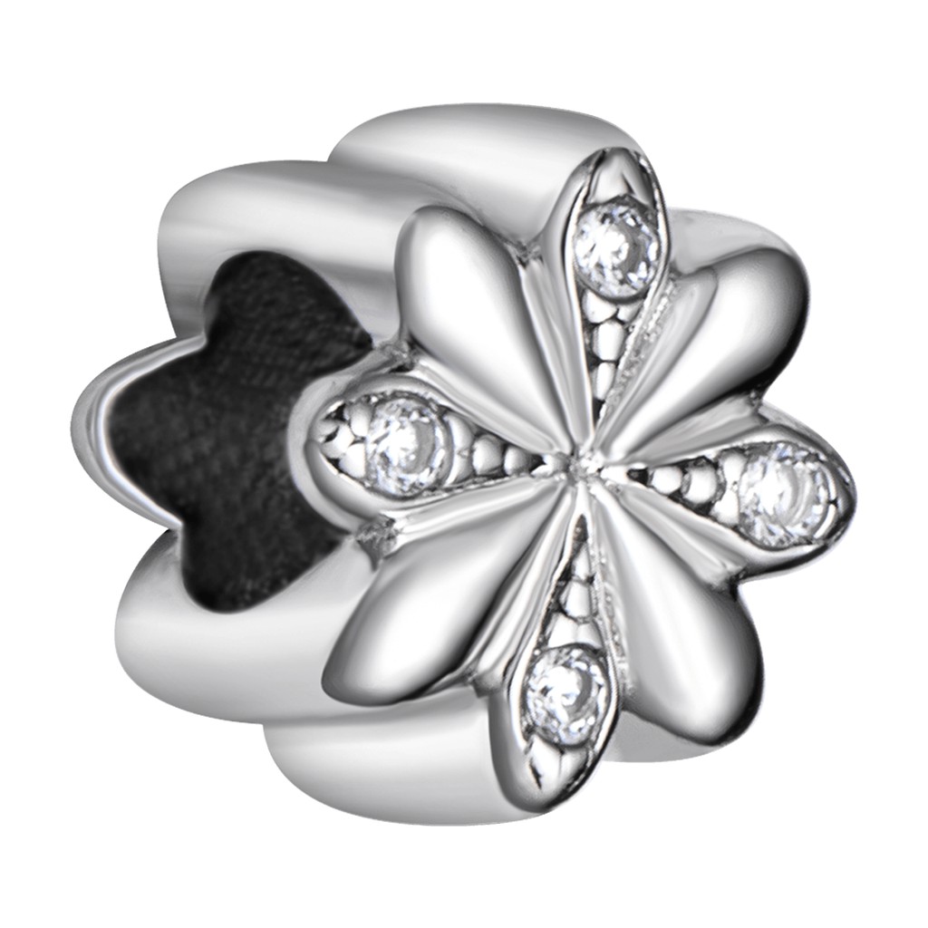 Hạt charm xỏ DIY PNJSilver hình cánh hoa 00XMW060021