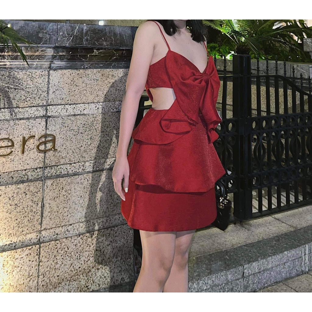 ĐẦM DÂY CUT EO 3 MÀU SANG CHẢNH - HOLIDAY DRESS