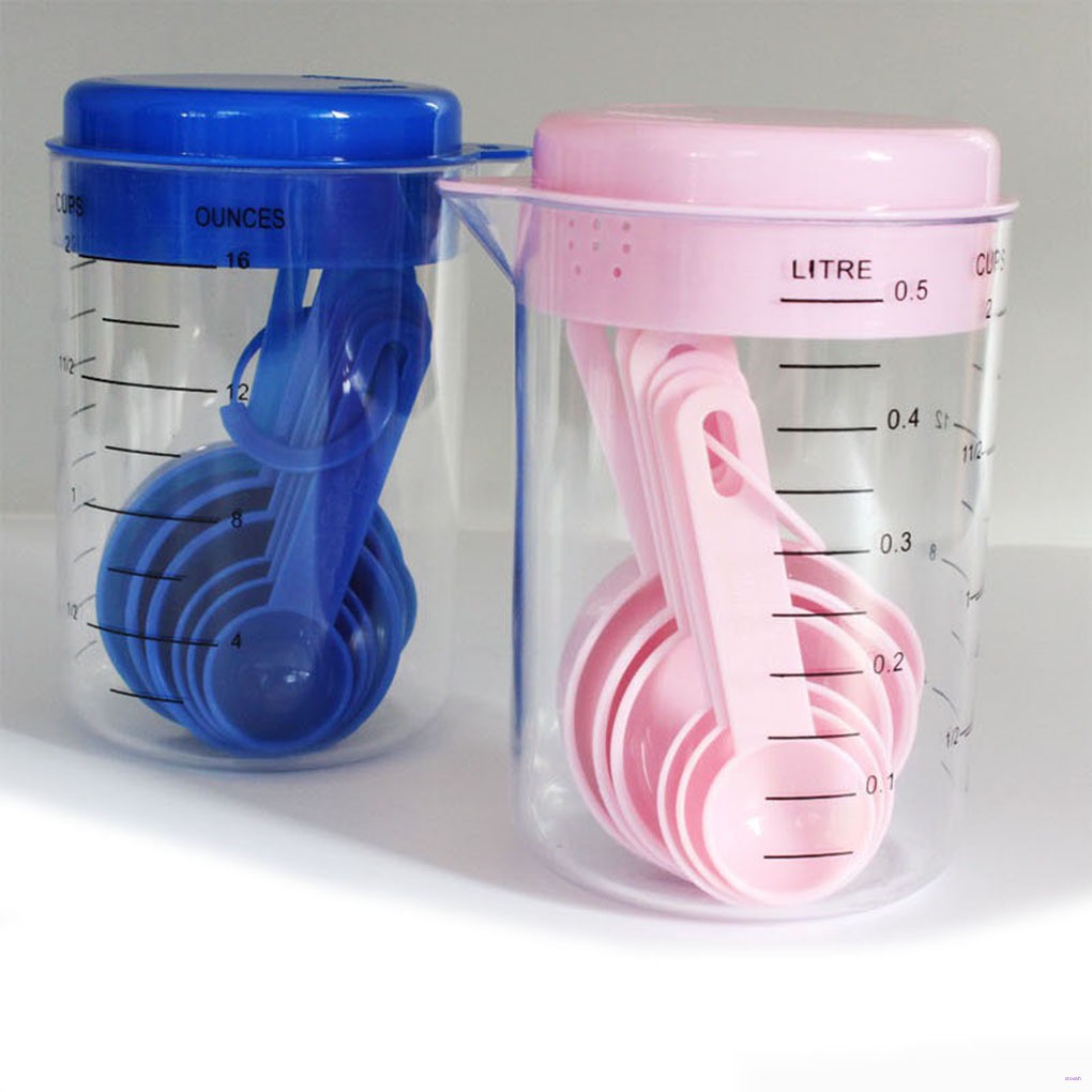 Set 7 muỗng đo lường bằng nhựa tiện lợi