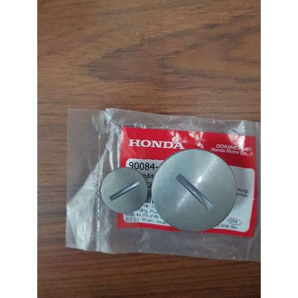Bộ nắp thăm vô lăng điện (nút điện) bằng kim loại hàng chính hãng Honda