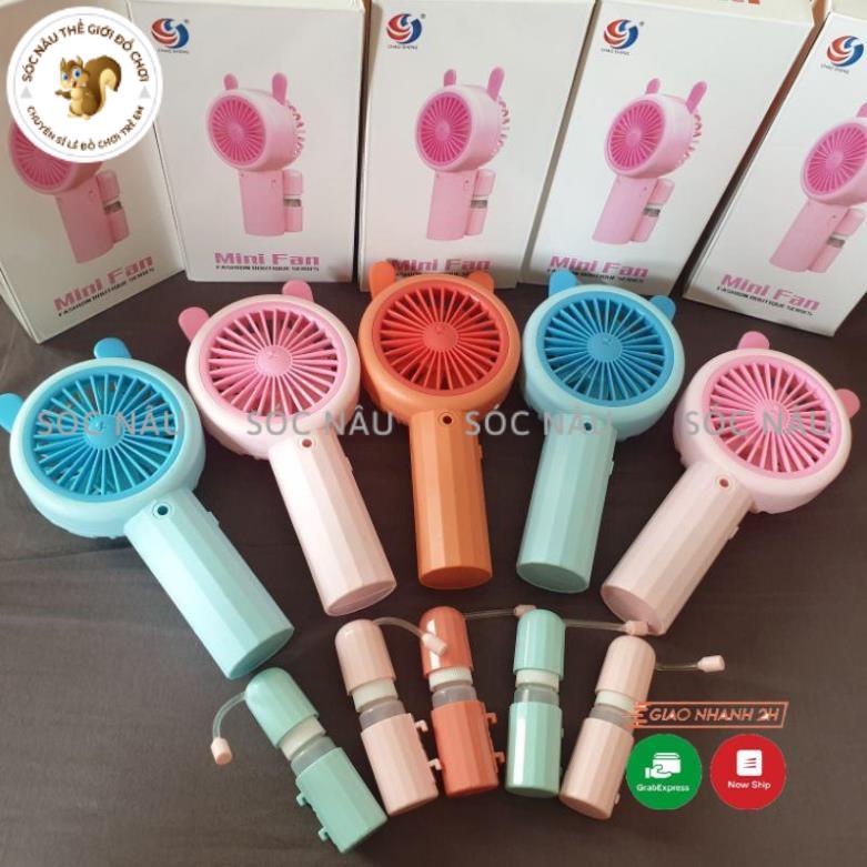 Quạt phun sương mini tích điện cầm tay ,Quạt Mini Tích Điện Phun Hơi Nước Tạo Ẩm - Hàng loại 1