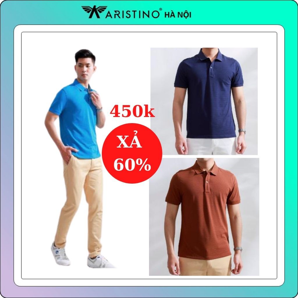 Áo polo nam SỢI TRE ARISTINO-Aps026s8 -slim-(50-78kg)