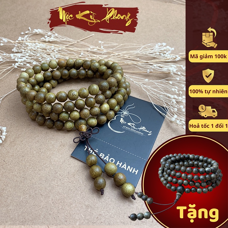 Vòng Trầm Hương Nhiều Màu 6mm 108 Hạt Mộc Kỳ Phong