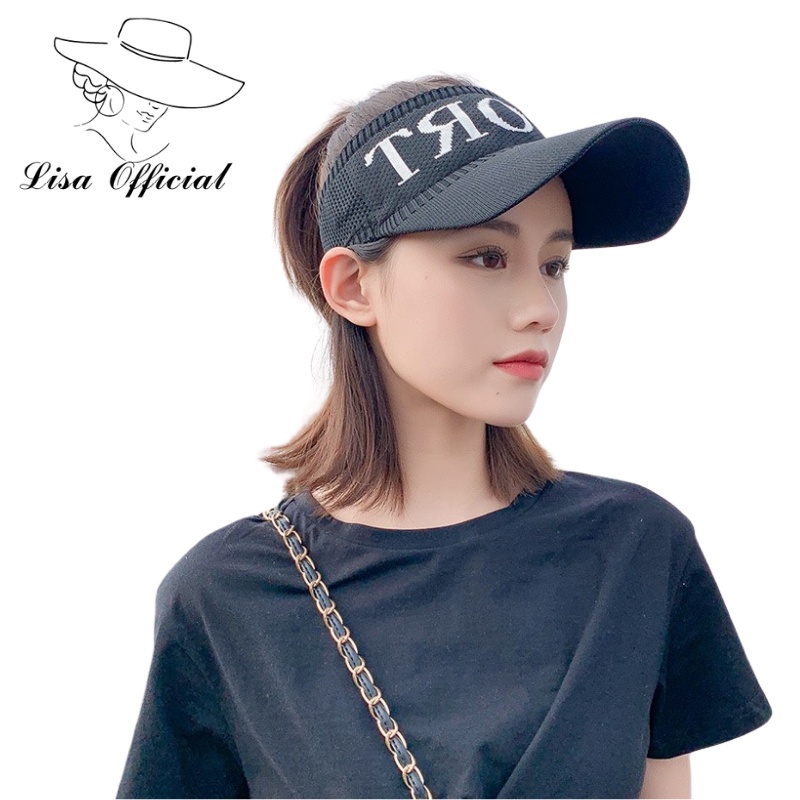 Mũ Nửa Đầu  Lisa Official  Nón Lưỡi Trai Nửa Đầu Sport Kiểu Dáng Tennis Hot Hit - SV-22