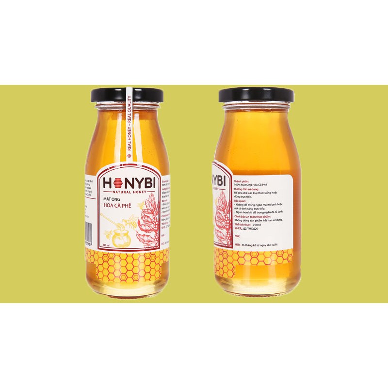 Mật Ong Hoa Cà Phê 500ml vùng miền núi những nông trường cà phê bạt ngàn sắc hoa tạo nên màu vàng hổ phách