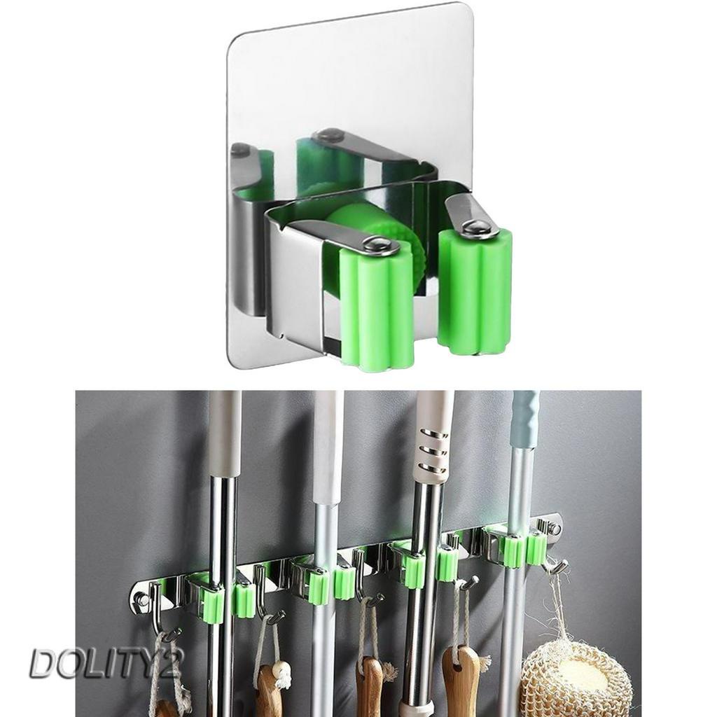 [Dolity2] Giá Đỡ Cây Lau Nhà Gắn Tường Bằng Thép Không Gỉ # 1