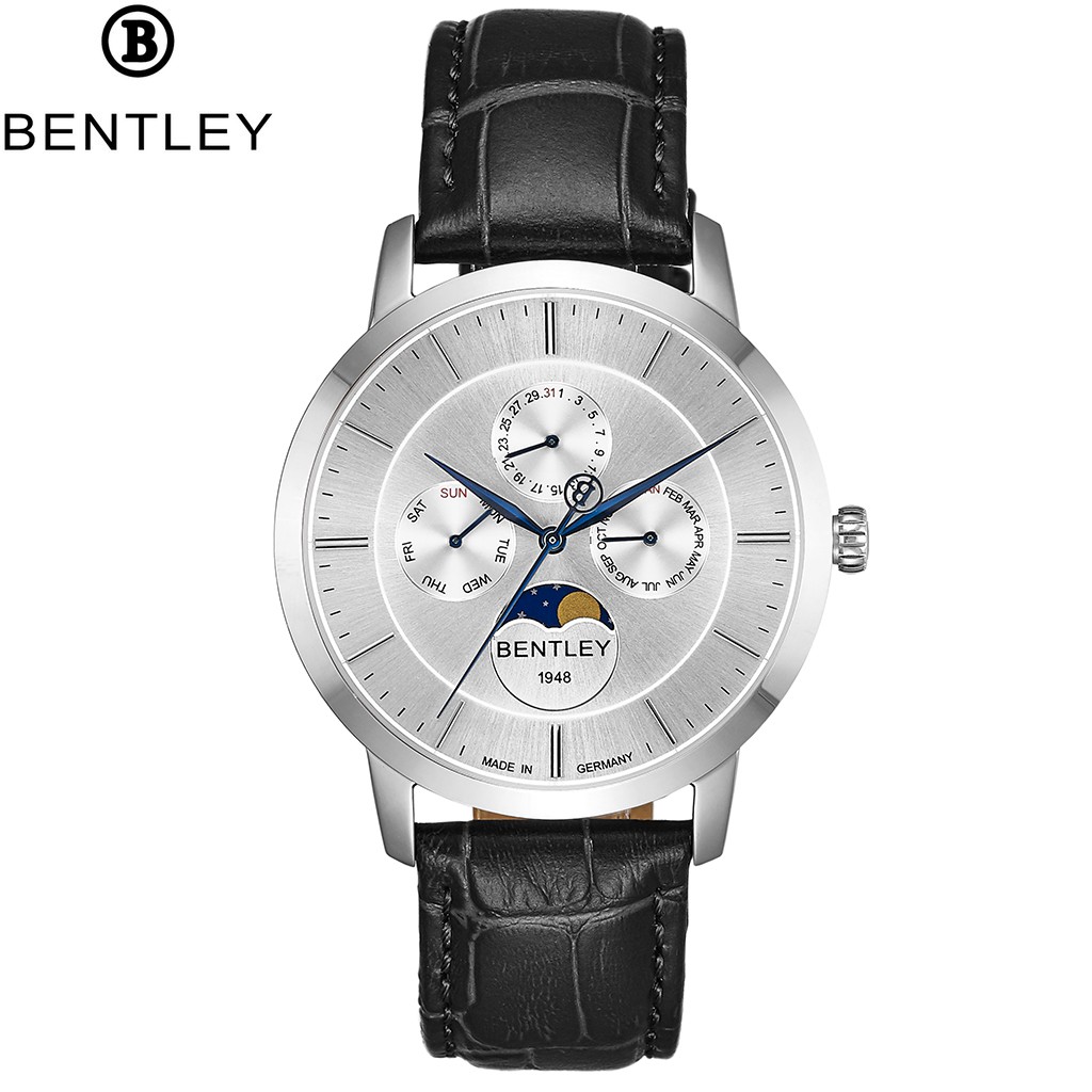 Đồng hồ nam dây da Bentley BL1806 BL1806-20 BL1806-20MWWB